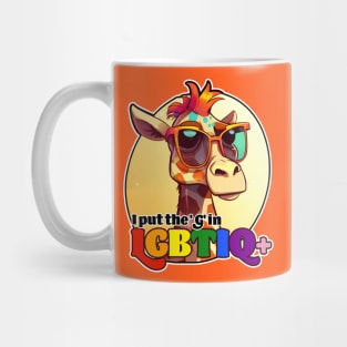 G in LGBTIQ | Gay giraffe Mug